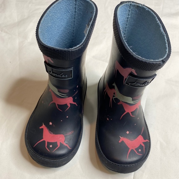 Joules Other - Joules Unisex Navy Printed Welly UNICORN Rain Boot Size 5 A020322